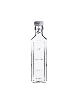 KILNER | Glasflasche mit Bügelverschluss 600ml eckig Glas | 
